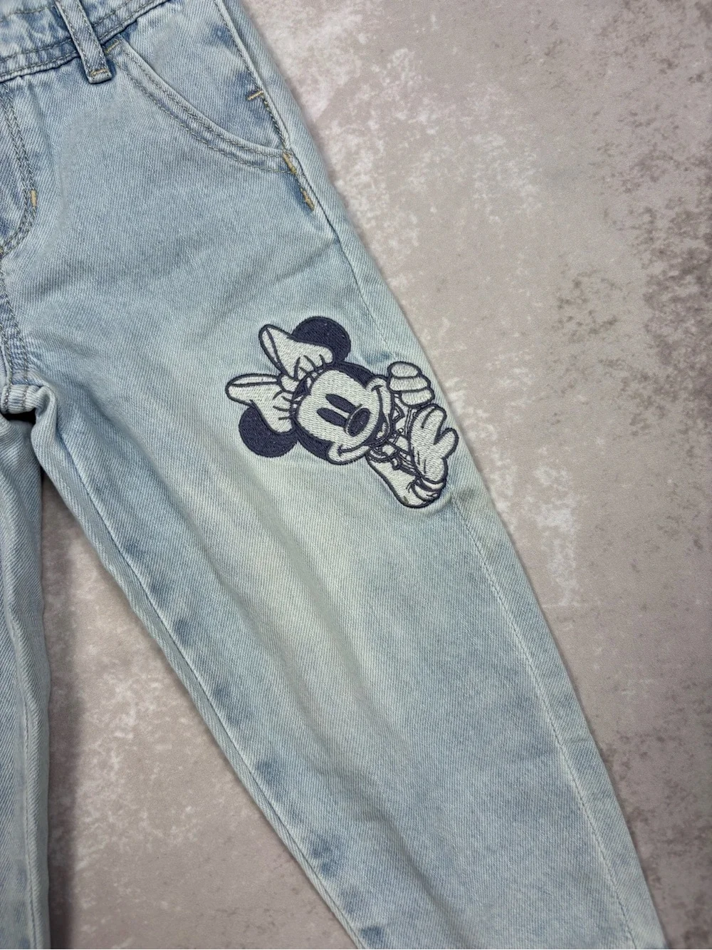 NWT Gap x Disney Baby Toddler Minnie Mouse Denim Overalls w/ Washwell